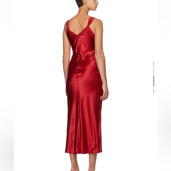 Reformation Red Neola Midi Dress - Picture 2 of 9